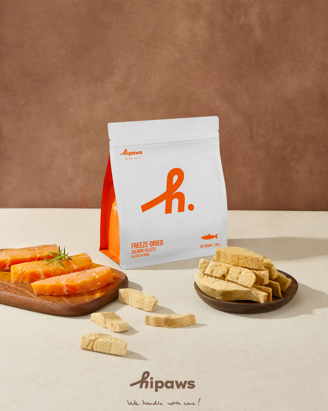 FREEZE-DRIED SALMON FILLETS