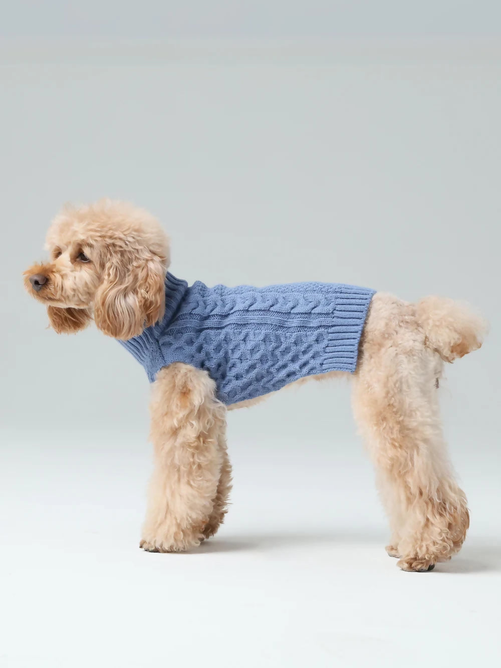 Pet Sweater Vest Ice Blue Side