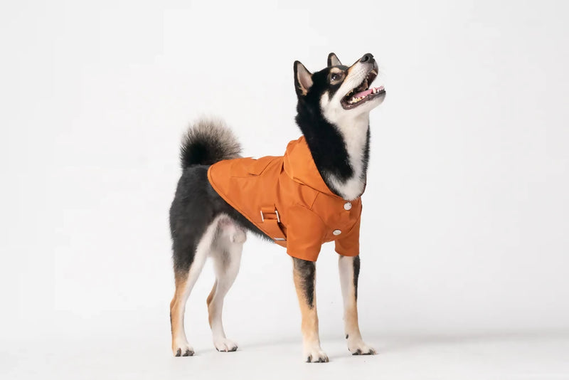 Bowery Raincoat Orange Side 2