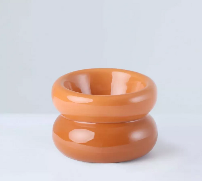 Soufflé Pet Bowl Amber Orange 3