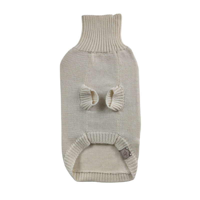Wooliie_PetClothing_Sweater_NaturalVibePlainKnitMerinoWoolDogSweater_Back