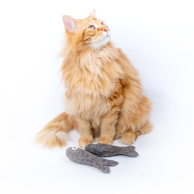 Felt Cat Toy - Felix the Fish 20cm | Mimis Daughters