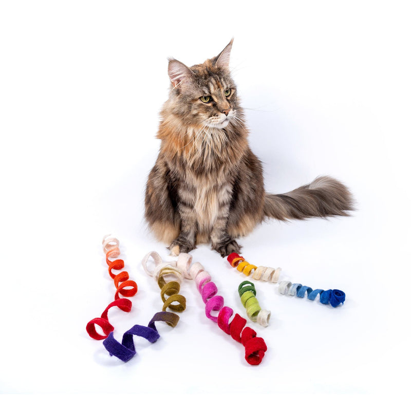 Spiral Cat Toy - Spinny Spiral - Felt Cat Toy | Mimis Daughters