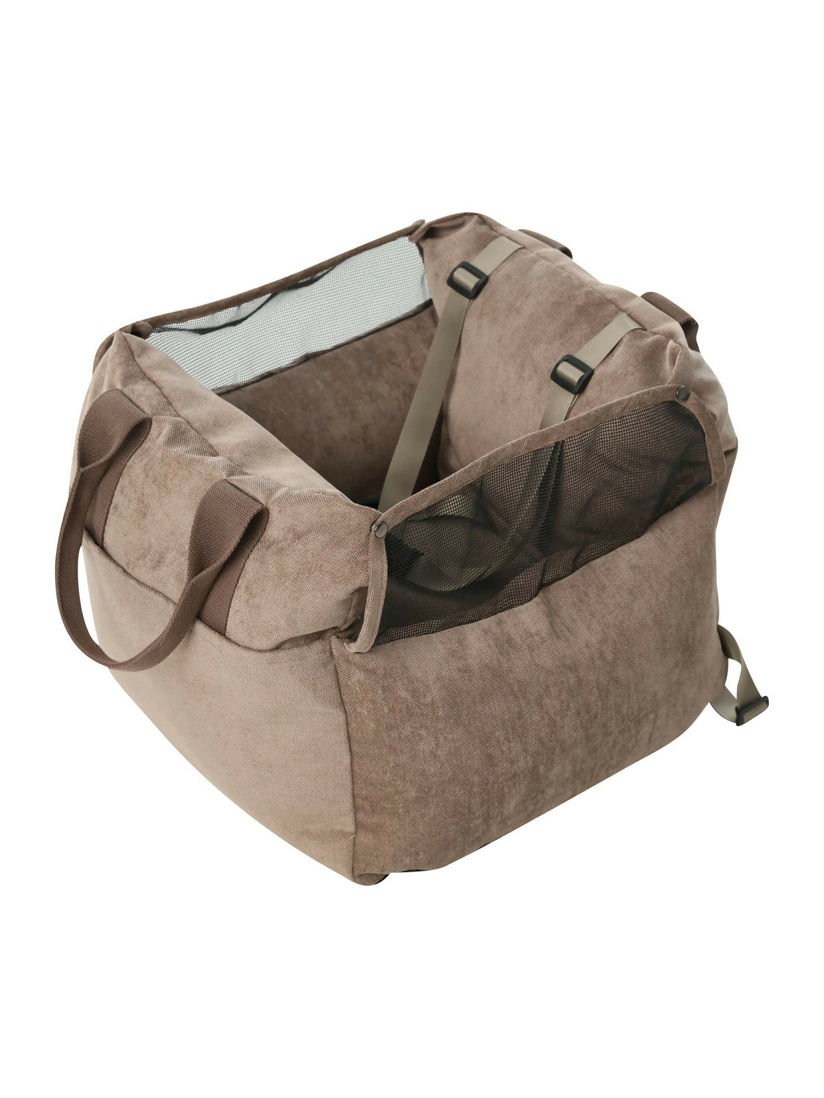 Puff Guard Dog Car Seat Camel 1