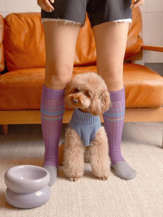 Pet Sweater Vest Ice Blue Look