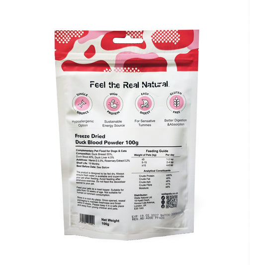 Freeze Dried Duck Blood Powder 100g
