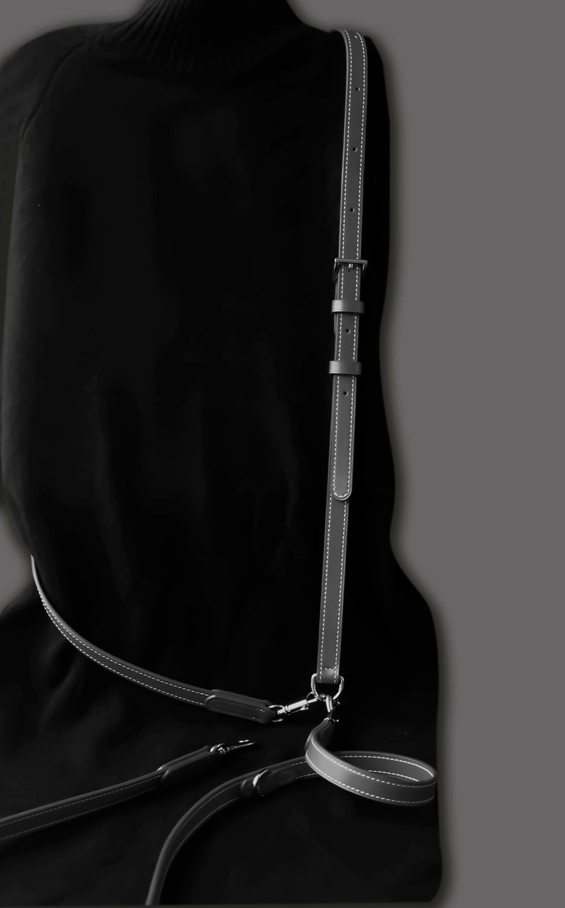 Multifunctional Two-Way Crossbody Leather Lead