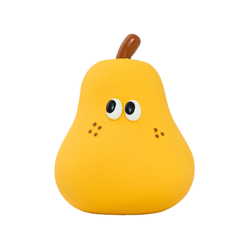 zeze Fruit & Veg Latex Squeaky Toy — Broccoli, Apple, Pear or Orange