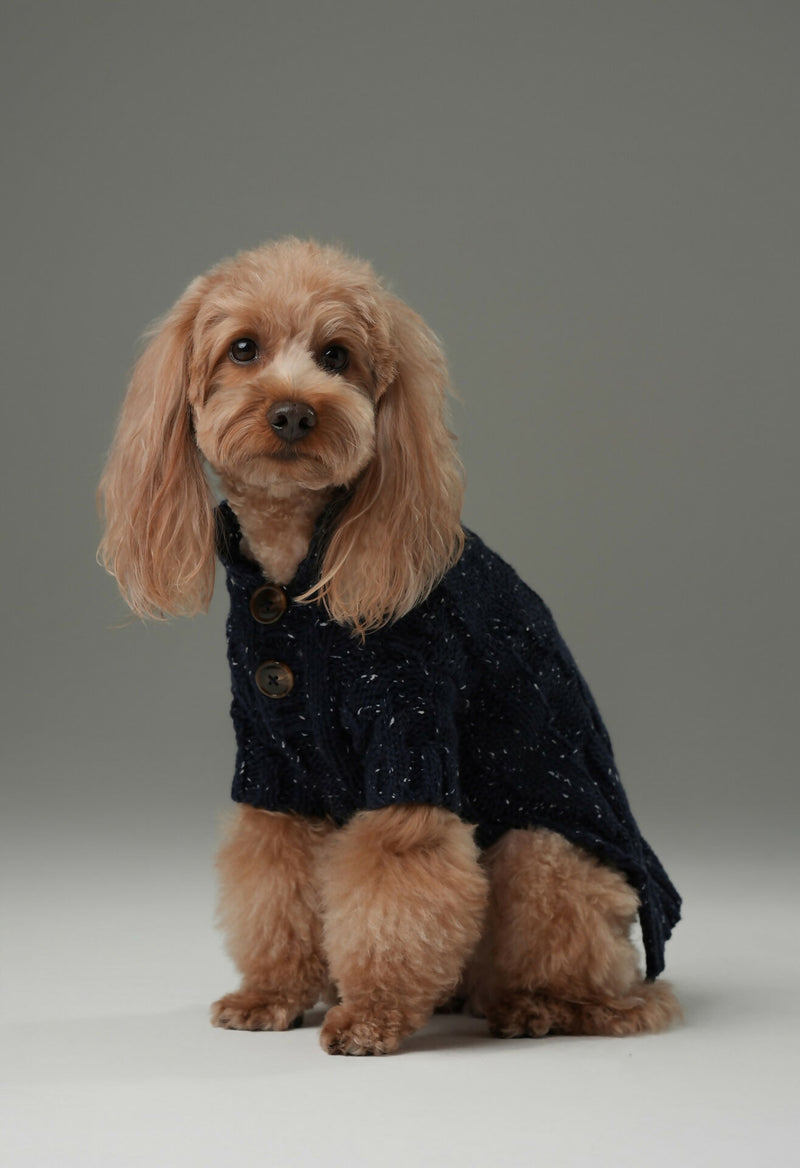 Glacier Pet Sweater - Navy Blue