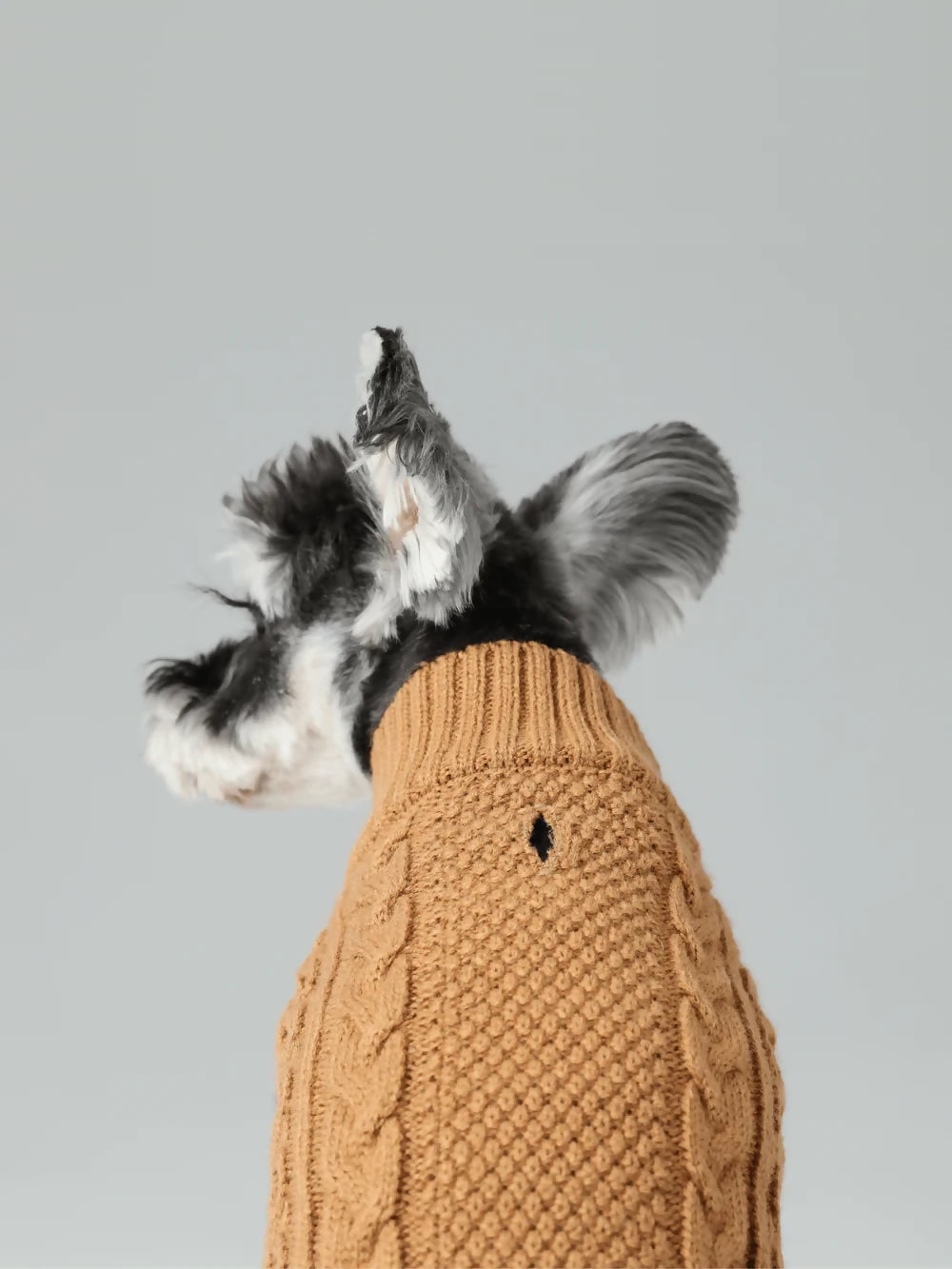 Pet Sweater Vest Toffee Orange Back