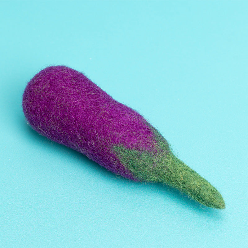 Adventurous Aubergine - Felt Cat Toy
