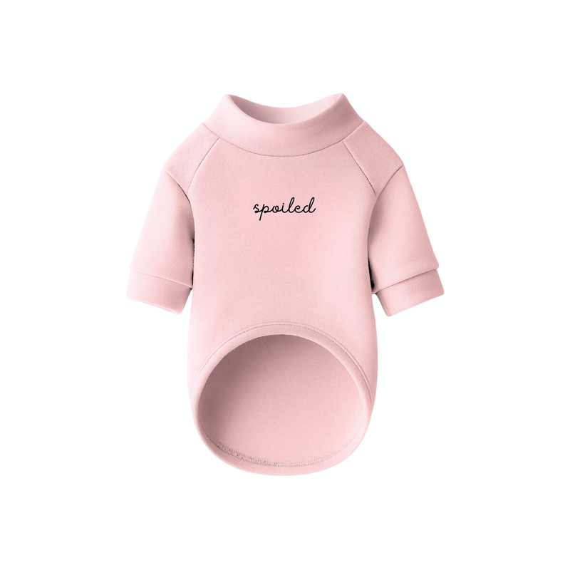 Fur Elise Spoiled Mock Neck Shirt - Blush