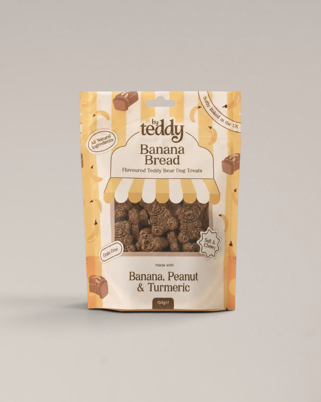 Banana Bread Teddy Bear Soft Treats