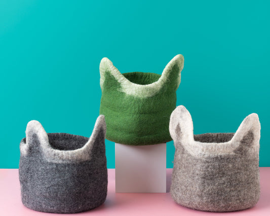 Charcoal Cat Toy Storage