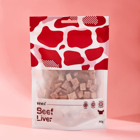 Waita Freeze Dried Beef Liver Cubes 60g/500g