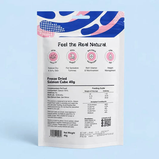 Waita Freeze Dried Salmon Cubes 40g/250g