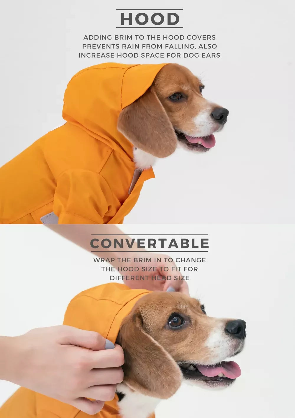 Tribeca Adjustable Velcro Raincoat - Styling