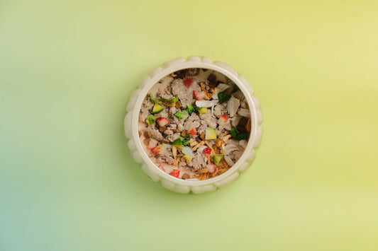 Puff Pet Bowl - Gradient Olive