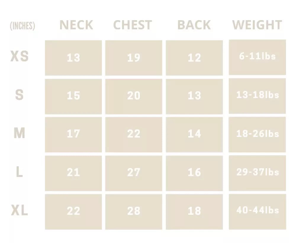 Bowery Raincoat Size Guide
