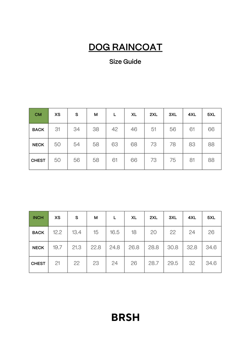 Full-body Dog Raincoat - White