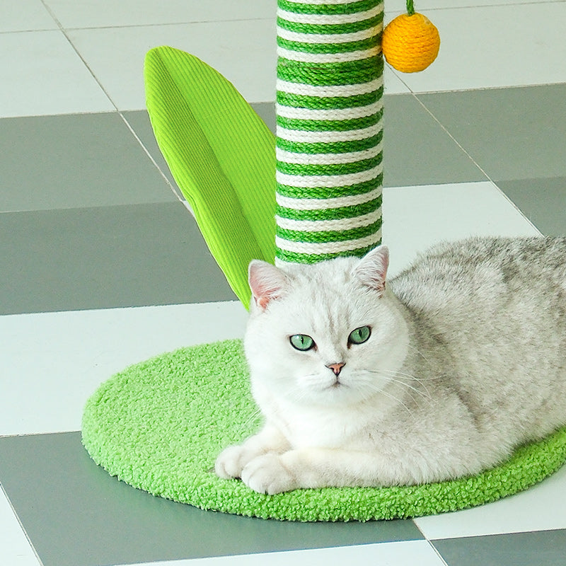 zeze Shy Tulip Cat Scratching Post (Large) — 85cm Jute Rope Column & Ball Toy