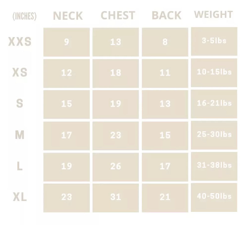 Eskimo Fuzzy Sweater Size Guide