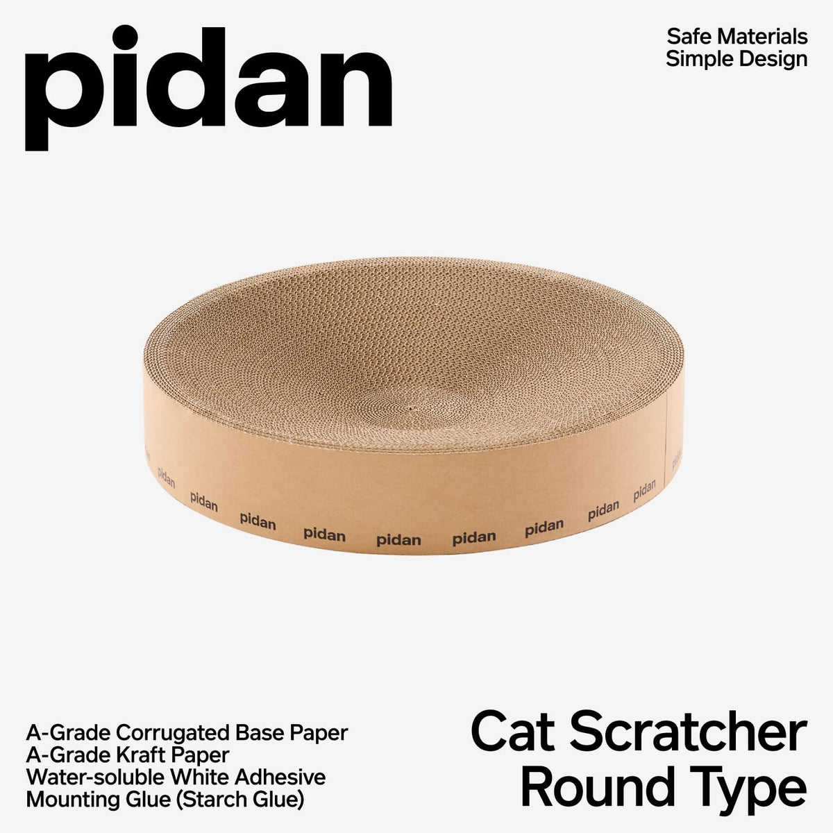 Round Cardboard Cat Scratcher Cardboard
