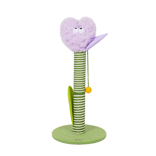 zeze Shy Tulip Cat Scratching Post (Large) — 85cm Jute Rope Column & Ball Toy