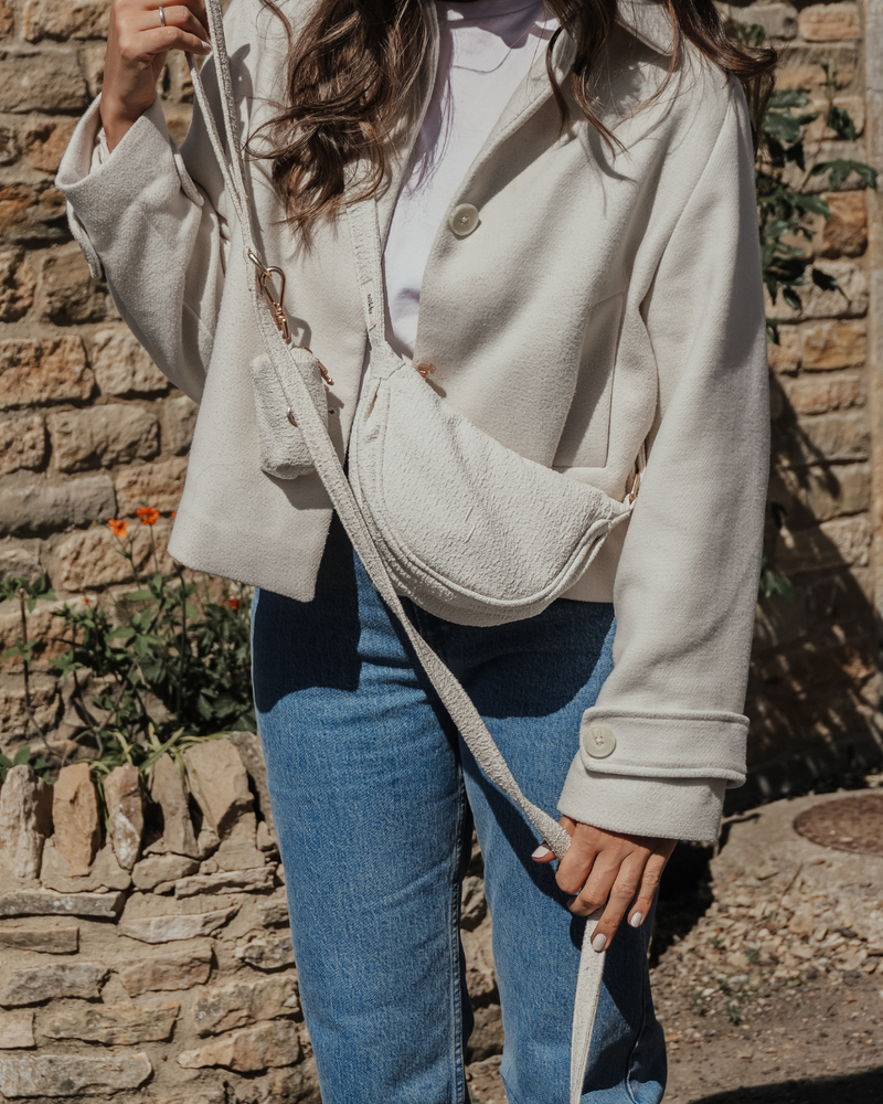 Marshmallow | Bouclé Walking Bag