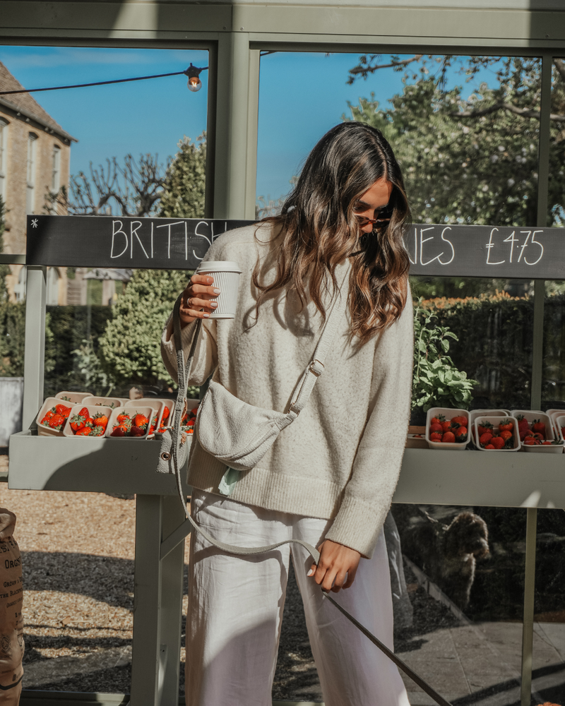 Marshmallow | Bouclé Walking Bag