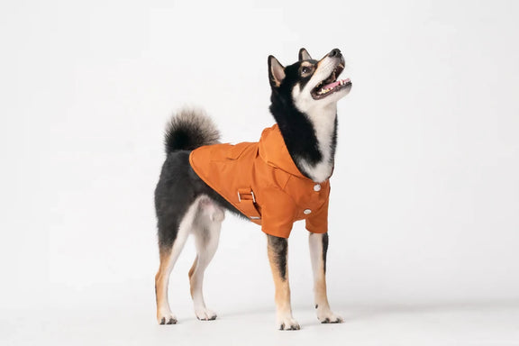 Bowery Raincoat Orange Side 2
