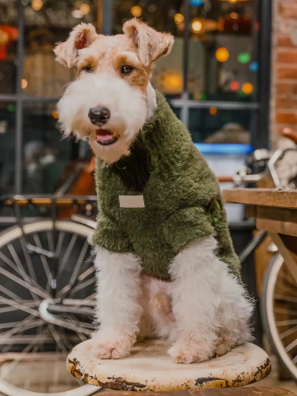 Eskimo Fuzzy Sweater Green Look