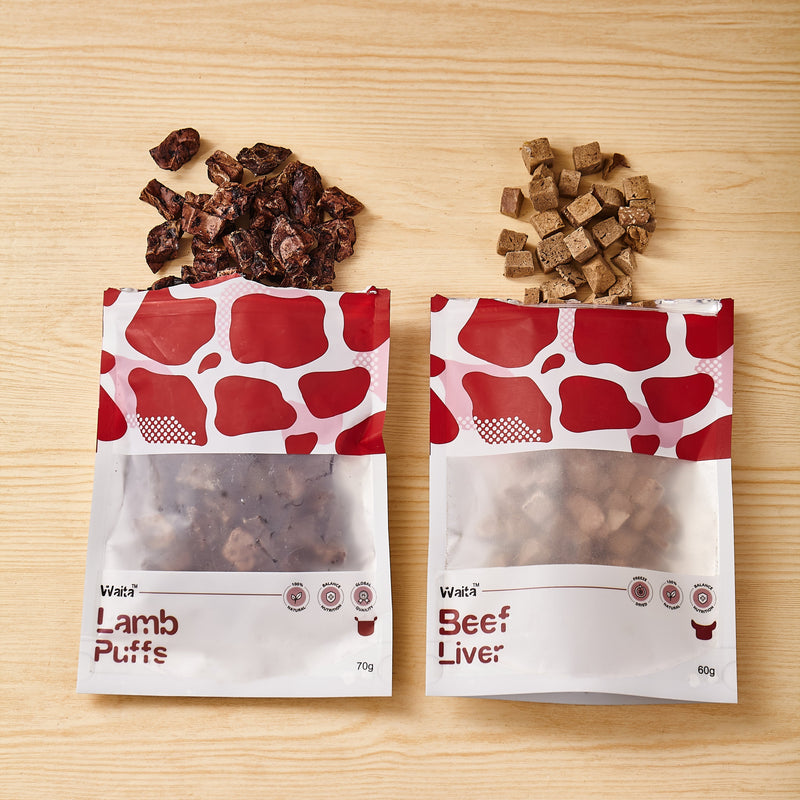 Waita Freeze Dried Beef Liver Cubes 60g/500g