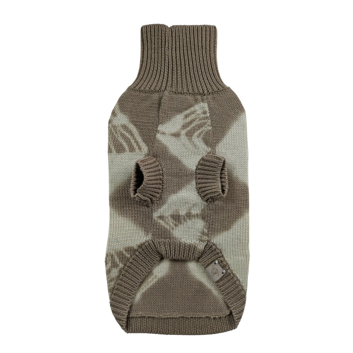 Wooliie_PetClothing_Sweater_SandVibePlainKnitPlant-DyedMerinoWoolDogSweater_Back