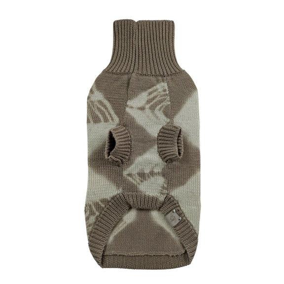 Wooliie_PetClothing_Sweater_SandVibePlainKnitPlant-DyedMerinoWoolDogSweater_Back