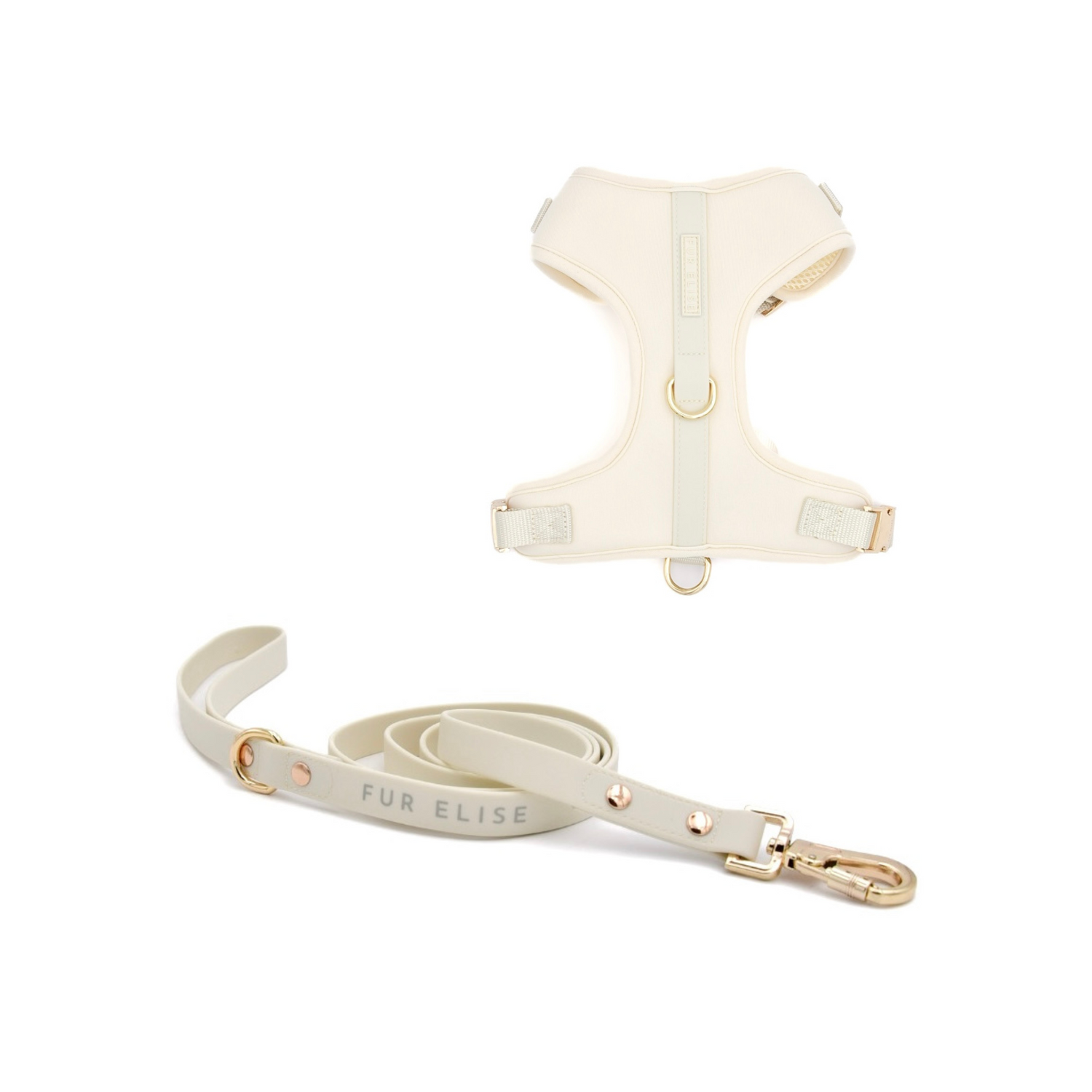 Elise Harness & Leash Set - Bone