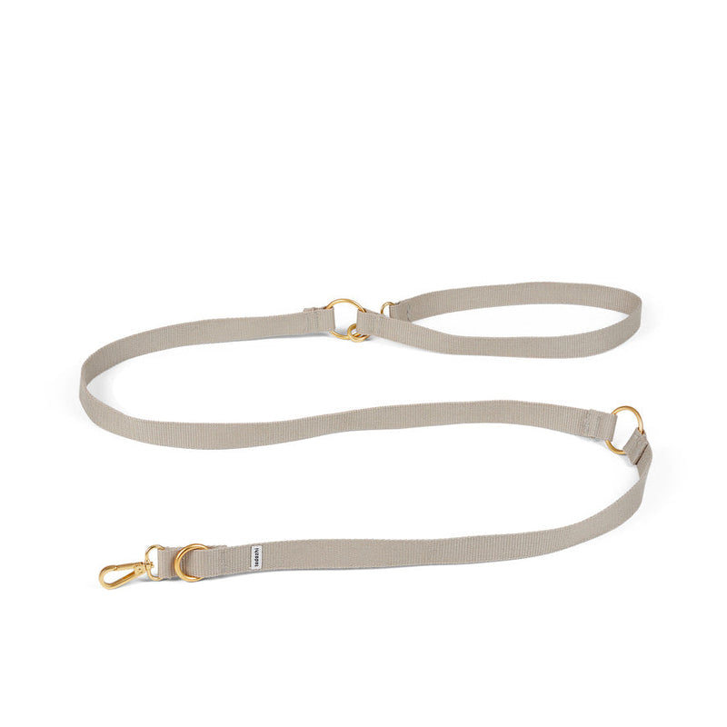 Collar & Leash Set Sand Light brown- Archive sale