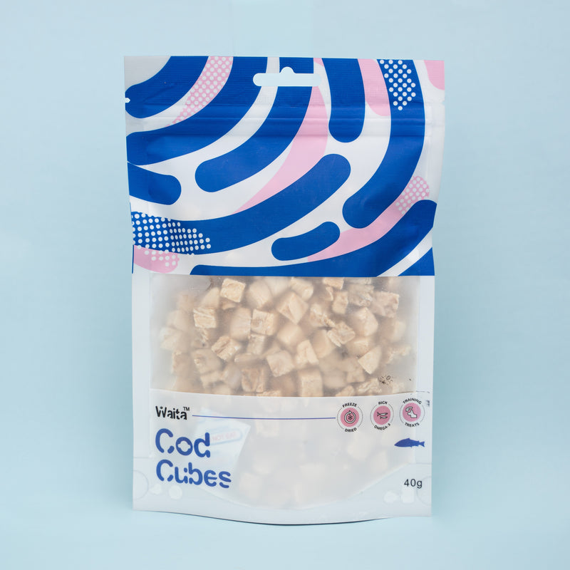 Waita Freeze Dried Cod Cubes 40g/350g