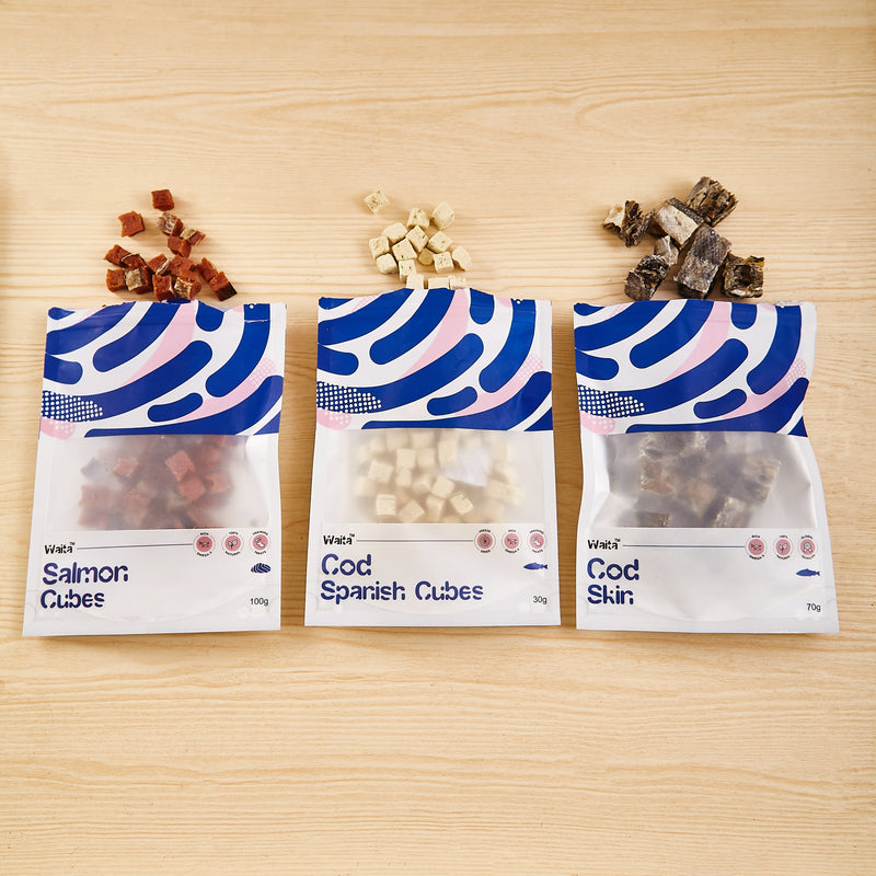 Waita Air Dried Salmon Cube 100g/500g