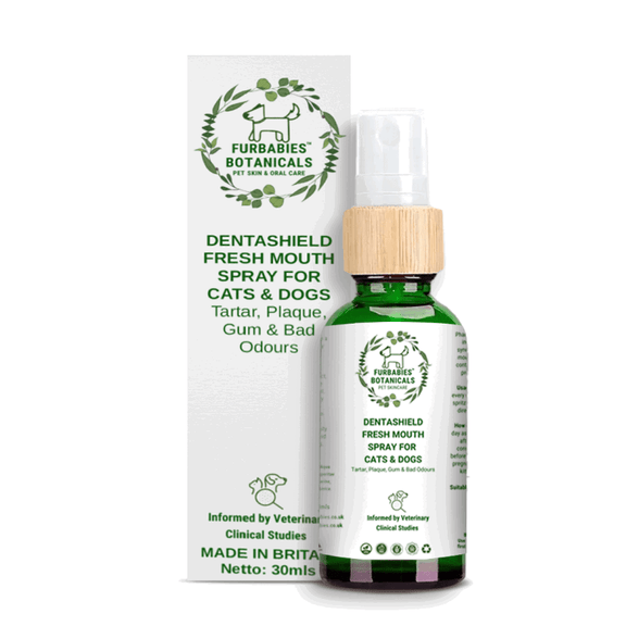 DENTASHIELD TEETH & GUMS ORAL SPRAY FOR CATS & DOGS (30mls) - FurBabies™ Botanicals | Pet Skin Barrier Repair - DENTASHIELD TEETH & GUMS ORAL SPRAY FOR CATS & DOGS - VETERINARY RESEARCH INFORMED PET SKIN & ORAL CARE