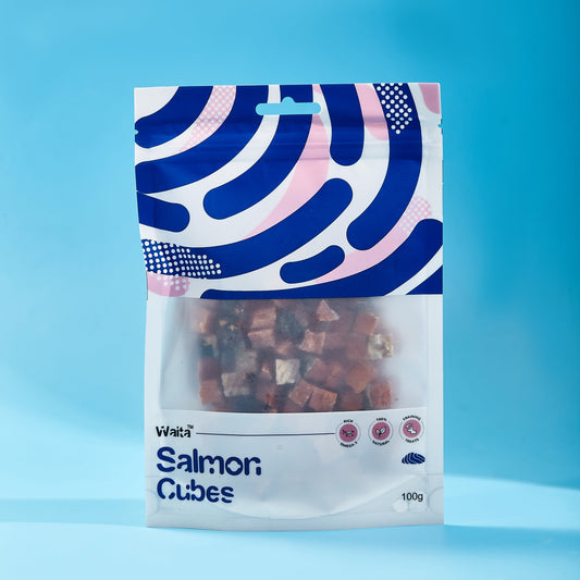 Waita Air Dried Salmon Cube 100g/500g