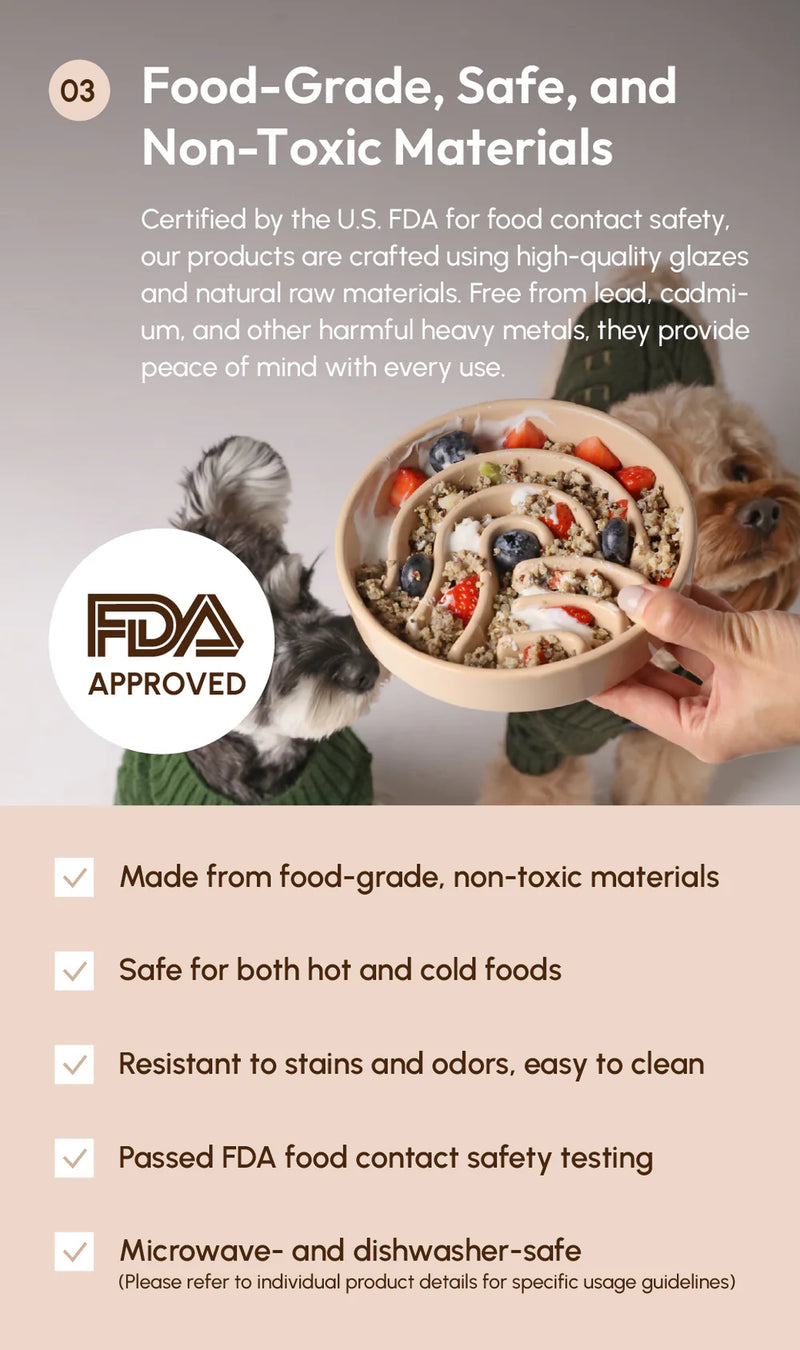 Slow Feeder Dog Bowls - Wave