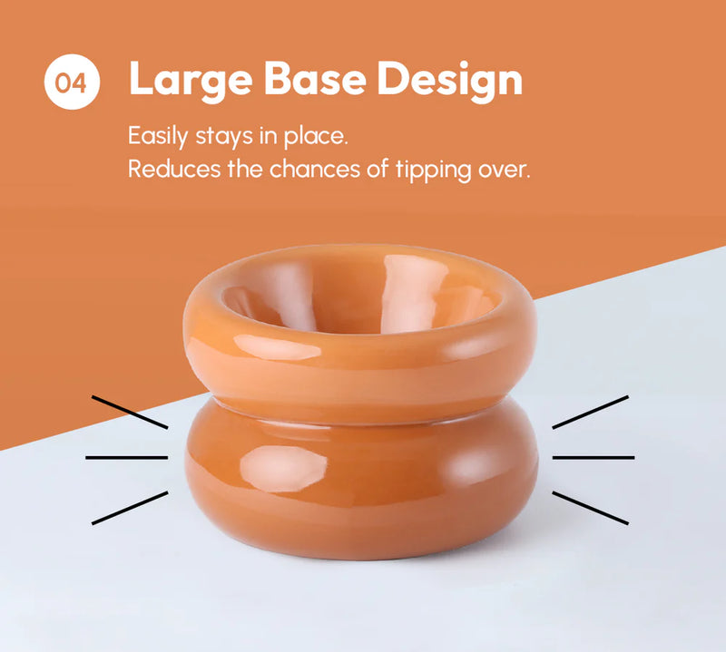 Soufflé Pet Bowl - Amber Orange