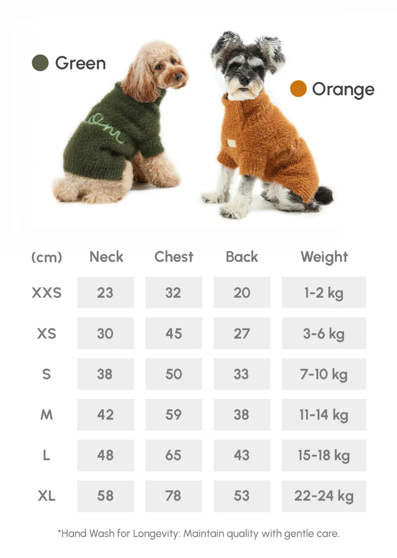 Fuzzy Sweater - Orange