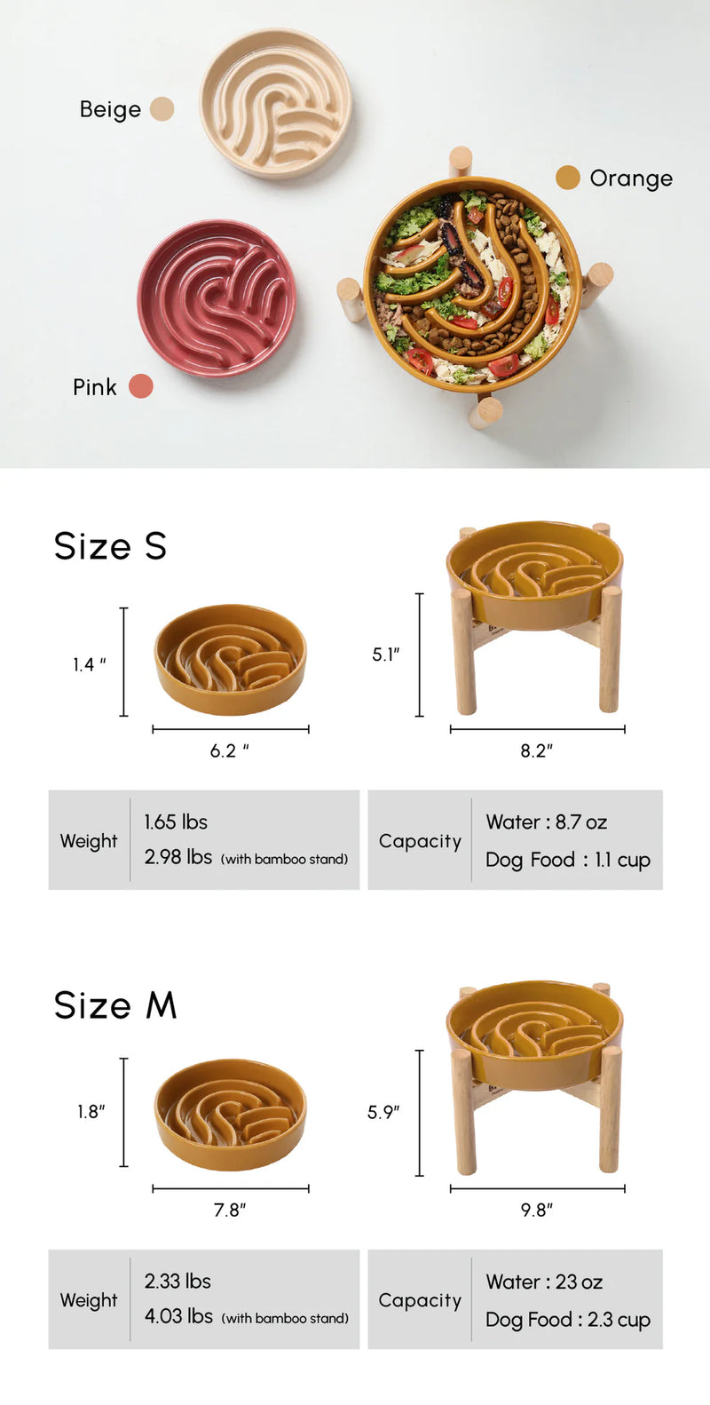 Slow Feeder Dog Bowls - Wave