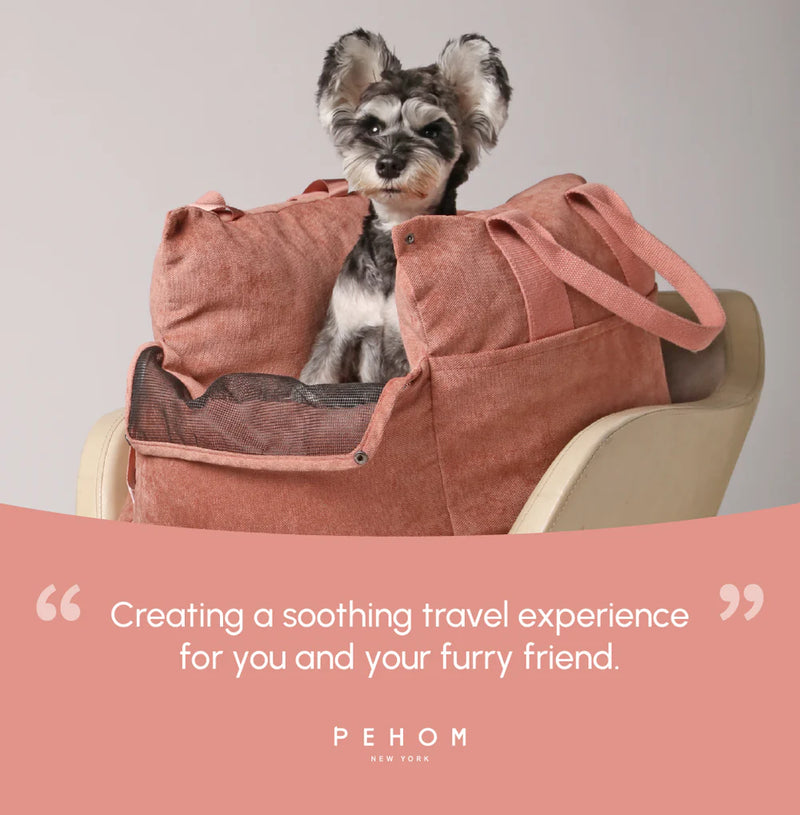 Puff Guard Dog Car Seat - Pink