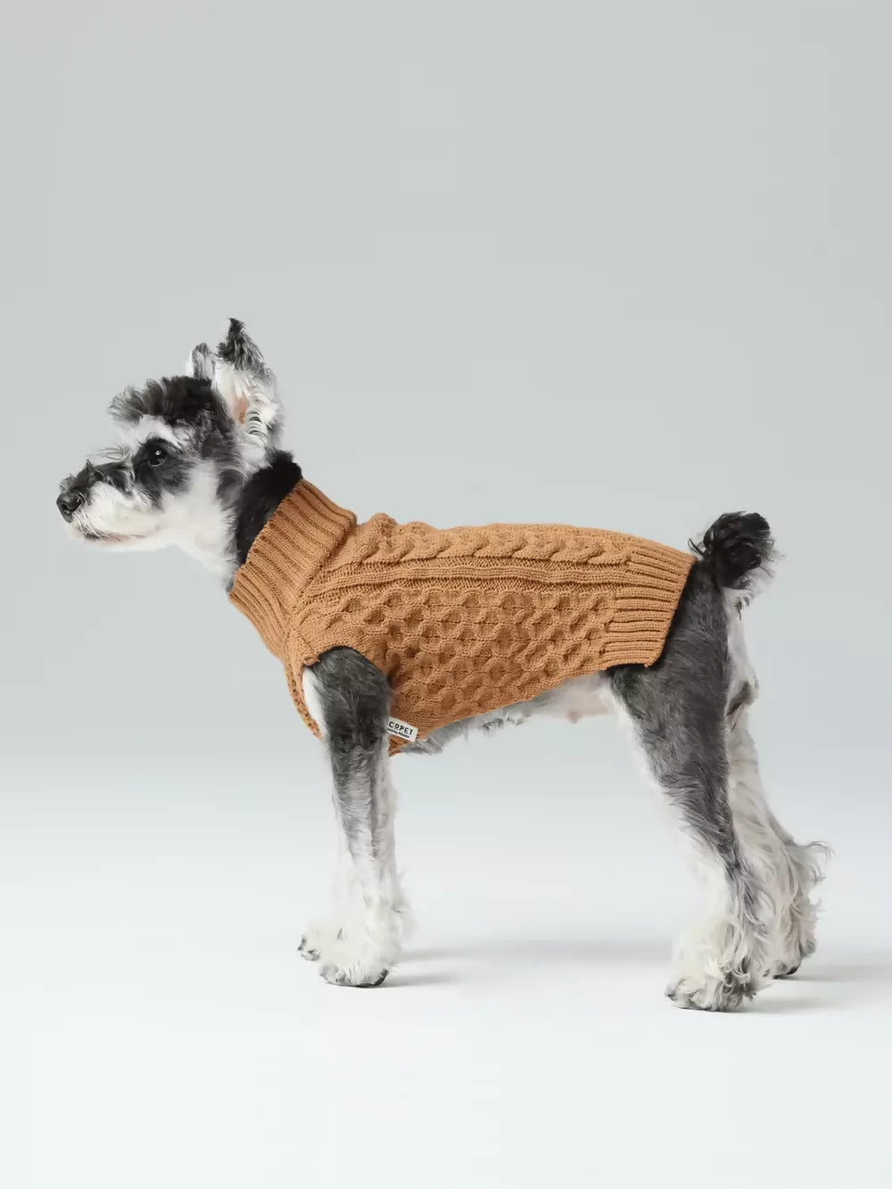 Pet Sweater Vest Toffee Orange Side 2