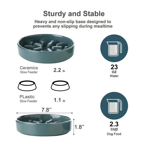 Slow Feeder Dog Bowls Wave 9
