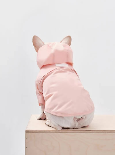 Tribeca Adjustable Velcro Raincoat Pink Back