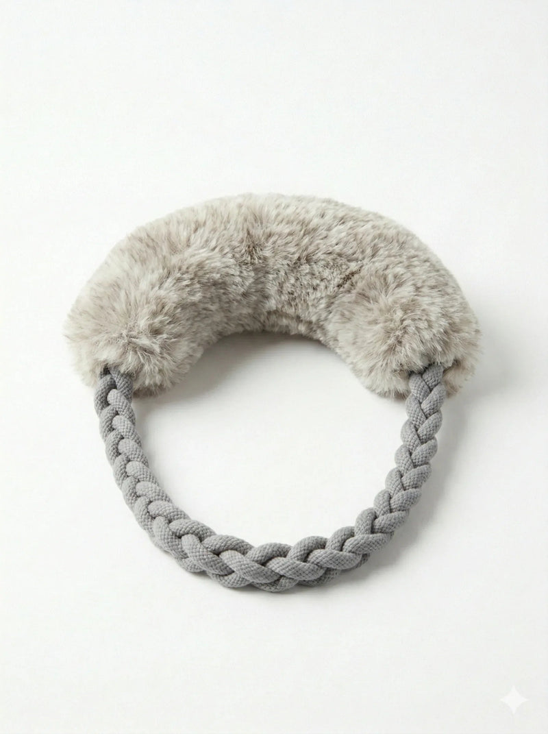 Wool Loop Tug Toy - Grey
